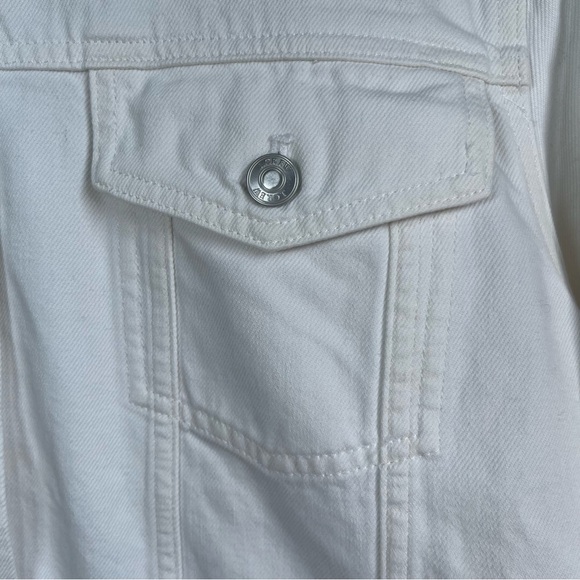 NWT J.Crew Size 2X LDenim blazer-jacket Women’s in white - Picture 8 of 15